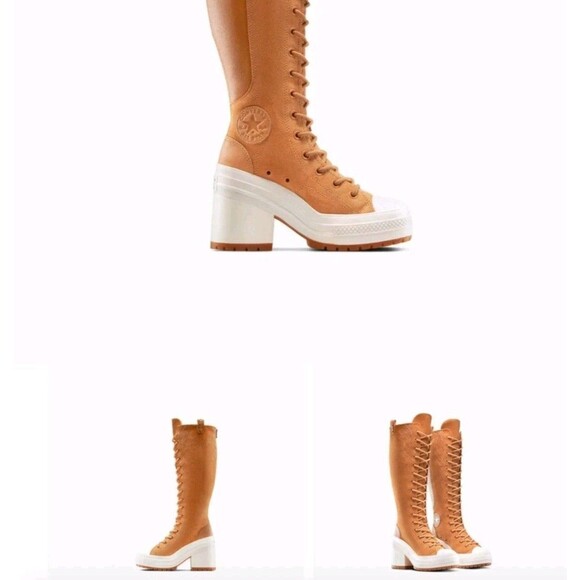 New CONVERSE Chuck 70 De Luxe Heel XX Platform High Western Women’s Sz 8 A15660C - Picture 10 of 14
